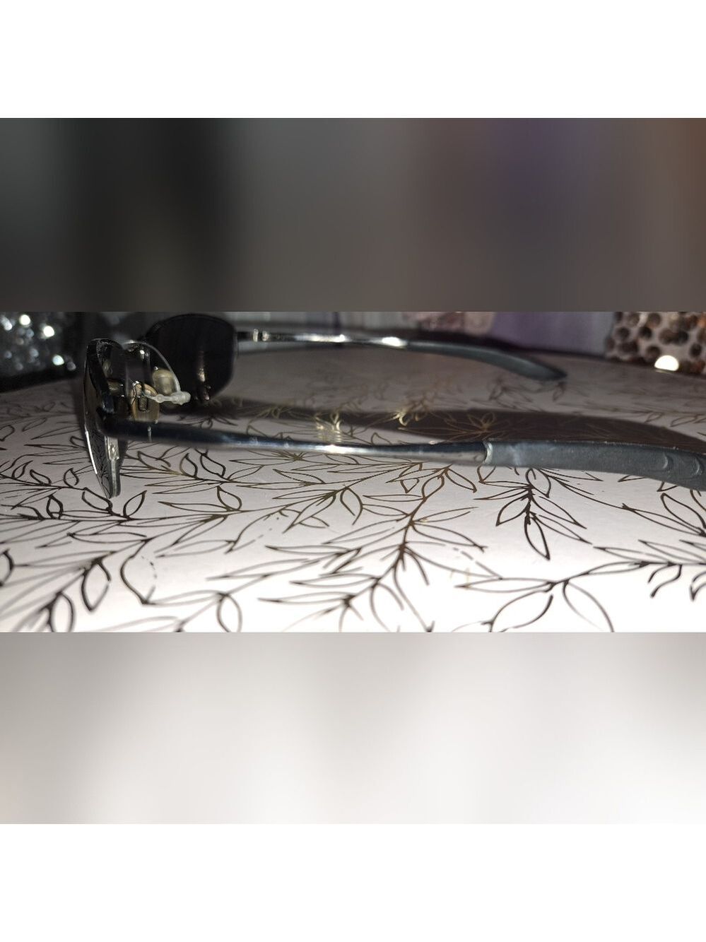 Solaray Mens Stylish Black Metal Mirror Sunglasses. - Picture 6 of 10